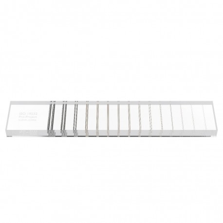 Duplex wire IQI D15 etalon